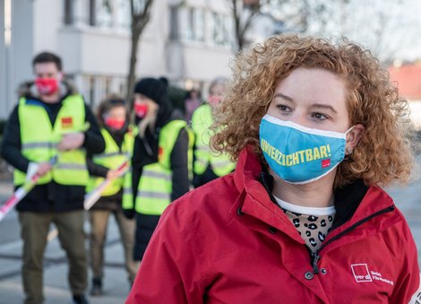 Gewerkschafterin Madeleine Glaser. Foto: Jens Volle