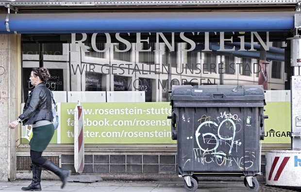 Beteiligungs-Laden für das Rosensteinviertel. Bei so viel Lieblosigkeit vergeht die Lust am Mitmachen. 