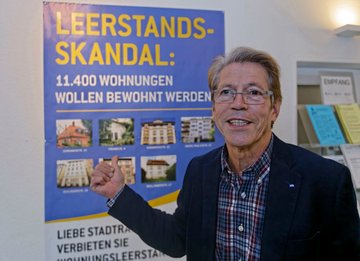 Rolf Gaßmann ist egal, warum die Mieten nicht steigen. Hauptsache, sie steigen nicht.