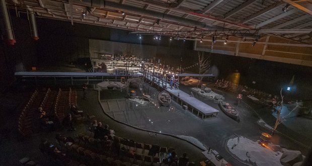 Die Interimsinterimsspielstätte in der Übersicht. 