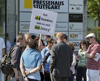 Finden die Zusammenlegung gar nicht gut: Journalisten. Foto: Joachim E. Röttgers