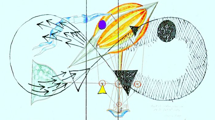 Alexander Kluge, Ballonfahrt, Druck auf Aluminium, 2020