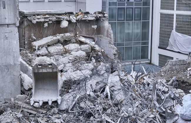 Pro Person werden in Deutschland jedes Jahr 2,5 Tonnen Bauschutt produziert.