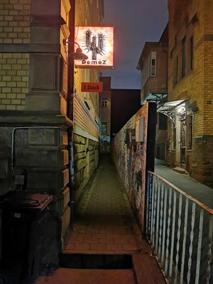 Da geht's rein – noch. 