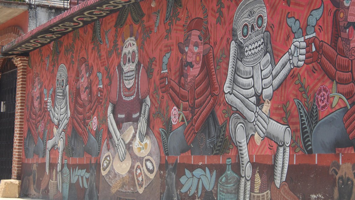 Der Tod ist allgegenwärtig in Mexiko. Foto: Moritz Osswald