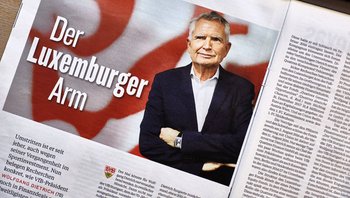 "Kicker"-Enthüllung: Wolfgang Dietrich hat den Arm in Luxemburg und die Hand im Geldsäckel. Foto: Joachim E. Röttgers