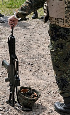 Taugt jedenfalls prima als Stütze: G36. Foto: Joachim E. Röttgers 