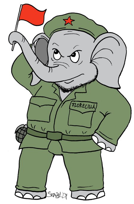 Che "Blümchen" Guevara. Karikatur: Oliver Stenzel