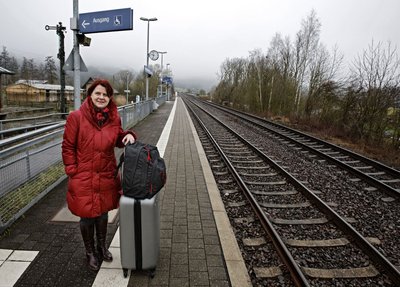 Annette Sawade (SPD) fährt selbst gerne Bahn.