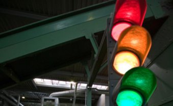 Die Ampel blinkt schon