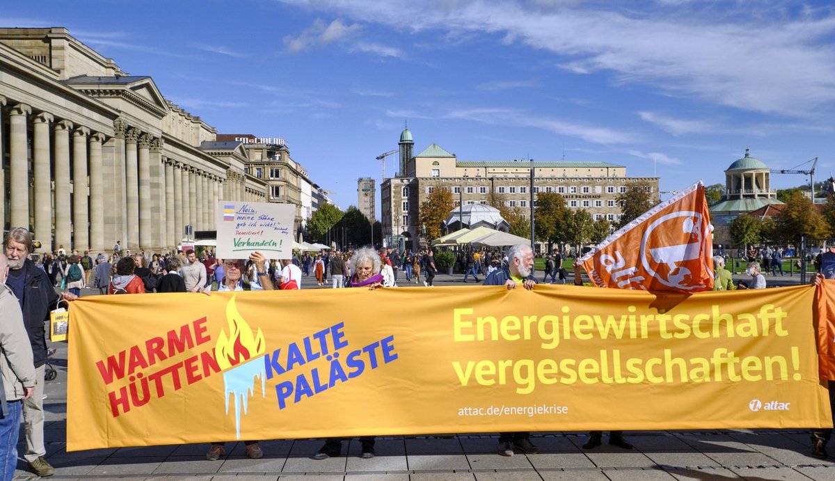 Das geht alle an – der Attac-Mann verbindet die Energiekrise mit dem Krieg in der Ukraine.