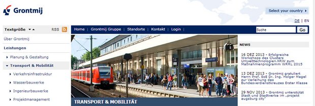 Screenshot Grontmij-Homepage