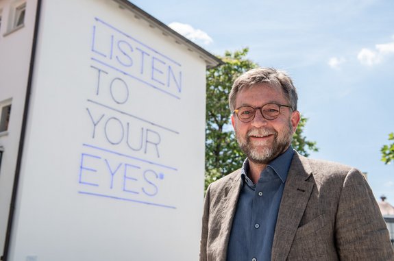 Hört auf seine Augen: der Bauunternehmer Hans-Jörg Reisch.