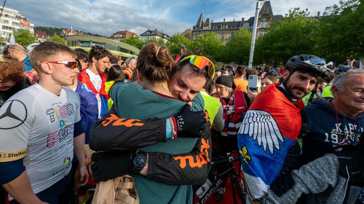 Herzlicher Empfang in Stuttgart.