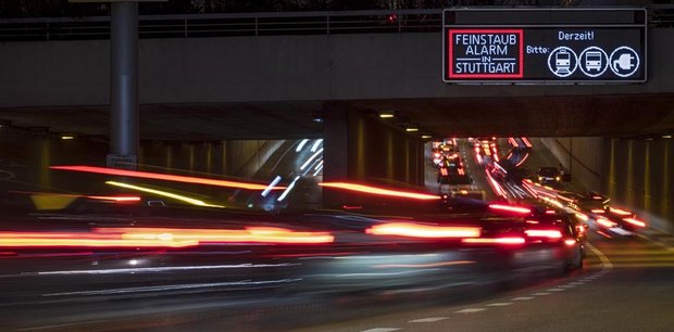 Beweisfoto vom 14.2.2017: Feinstaubalarm interessiert kaum jemanden. 