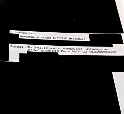 Der Verfassungsschutz informiert über Linksextremismus (auch die Folgeseiten sind geschwärzt). Foto: Joachim E. Röttgers