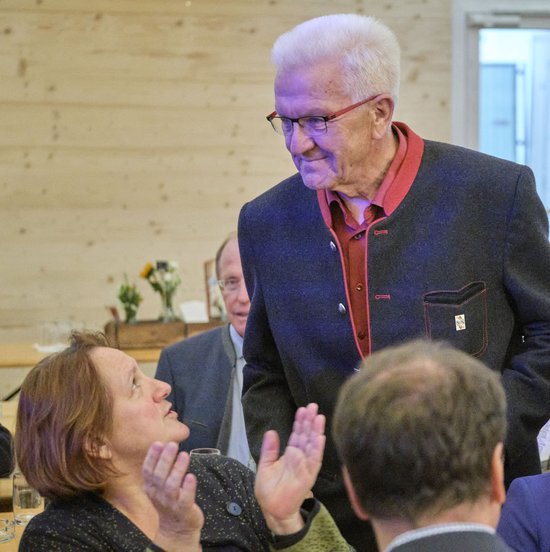 Alle haben ihre Pflicht getan, der MP und seine Minister:innen. Hier Theresia Schopper. Alle haben ihre Pflicht getan, der MP und seine Minister:innen. Hier Theresia Schopper.