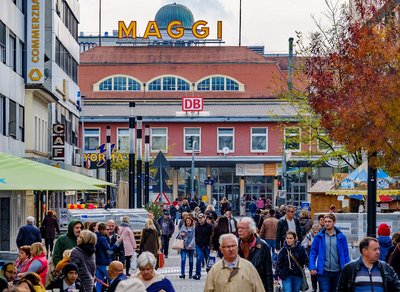 Singens Fußgängerzone. Foto: Joachim E. Röttgers