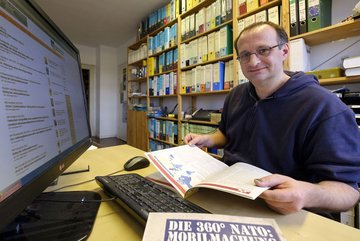 Jürgen Wagner bei der Arbeit.