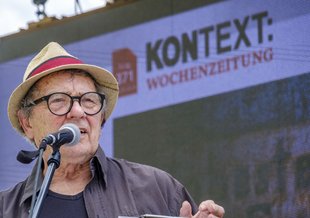 Wetterer und AnStifter Peter Grohmann. Foto: Joachim E. Röttgers