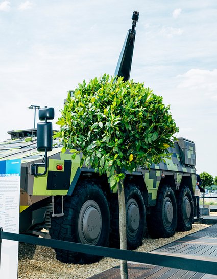 Rheinmetall-Skyranger bei der ILA 2022, Berlin.