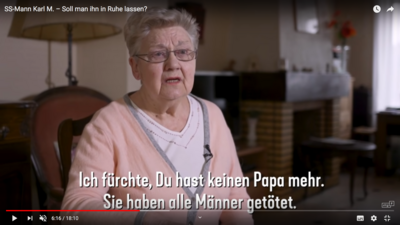Rolande Bonde: Tochter eines SS-Opfers. Screenshots Strg_F