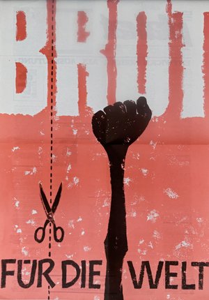 Zum Selber-Ausschneiden: Protestplakat von 1969.