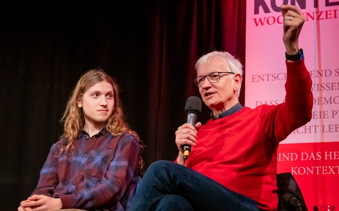 Klimaaktivist Samuel Bosch (l.) ist noch, DUH-Chef Jürgen Resch war mal Baumbesetzer.