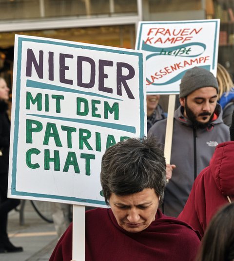 Schnauze voll: Demonstration am Frauentag 2019 in Stuttgart. Foto: Joachim E. Röttgers