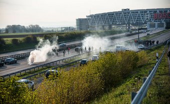 Pressefotografen außer Gefecht