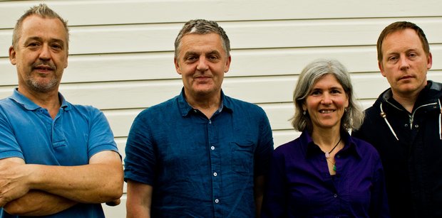 The Ex heute: Terrie Hessels, Andy Moor, Katherina Bornefeld, Arnold de Boer (v.l.). Foto: The Ex