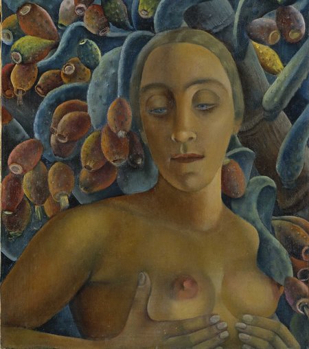 Anita Rée: Halbakt vor Feigenkaktus, 1922 bis 1925. Foto: Hamburger Kunsthalle, bpk, Elke Walford