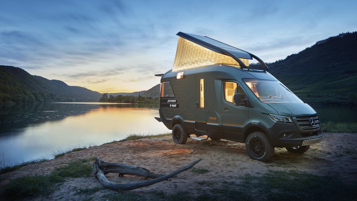 Hymer steht für Campen im Sonnenuntergang, Abenteuer, Familienurlaub im Grünen.  Im wirklichen Leben zeigt sich die Firma von einer weniger idyllischen Seite. Foto: Hymer