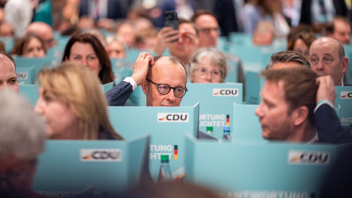 Wahl des Bundesvorsitzenden auf dem CDU-Parteitag: Friedrich Merz erreicht 91,2 Prozent, das sind 1,4 Prozent mehr als 2024. Fotos: Jens Volle