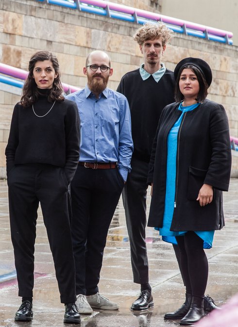 Studio Malta, von links: Aida Nejad, Jan-Timo Ort, Aaron Schirrmann und Marta Toscano. Foto: Thommy West