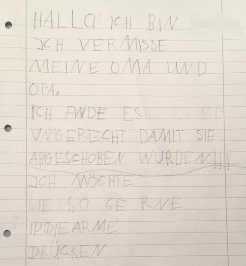 Ein Enkelkind findet es ungerecht, dass Oma und Opa weg sind. Ein Enkelkind findet es ungerecht, dass Oma und Opa weg sind.