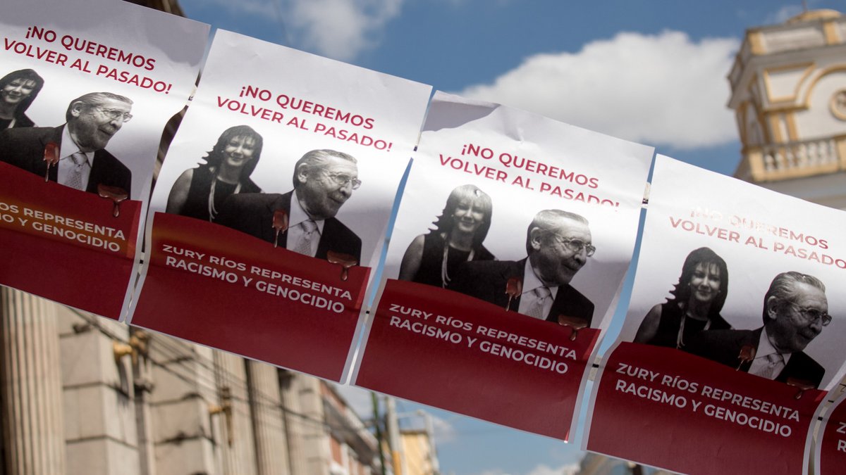 Nicht verfassungskonform: Zury Ríos, Tochter des Diktators und wegen Genozid angeklagten Militärs Efraín Ríos Montt, ist zur Wahl aufgestellt.