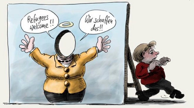 Karikatur von 2015. Karikatur von 2015.