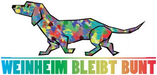Die Initiative "Weinheim bleibt bunt" kontert am Parteitag, 21.11.2015, mit einem Kulturfestival.