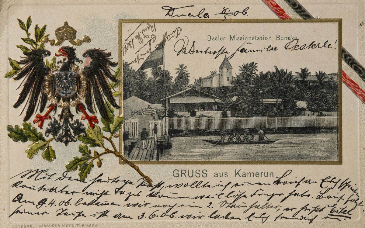 Mit dieser Postkarte aus dem Tübinger Verlag Gebrüder Metz kündigt Rudolf am 8.5.1906 seinen Aalener Gastgebern die Geburt seines Sohnes Eitel an. Foto: Studio K.D.Busch, 2013, Familienarchiv Rolf-Dieter Röger und Georg Röger/Platino Mit dieser Postkarte aus dem Tübinger Verlag Gebrüder Metz kündigt Rudolf am 8.5.1906 seinen Aalener Gastgebern die Geburt seines Sohnes Eitel an. Foto: Studio K.D.Busch, 2013, Familienarchiv Rolf-Dieter Röger und Georg Röger/Platino