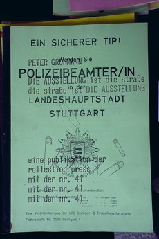 Einfluss auch für Peter Grohmann: Flugblatt von Albrecht/d.