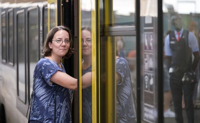 Testfahrerin Julia Schweizer. Foto: Joachim E. Röttgers