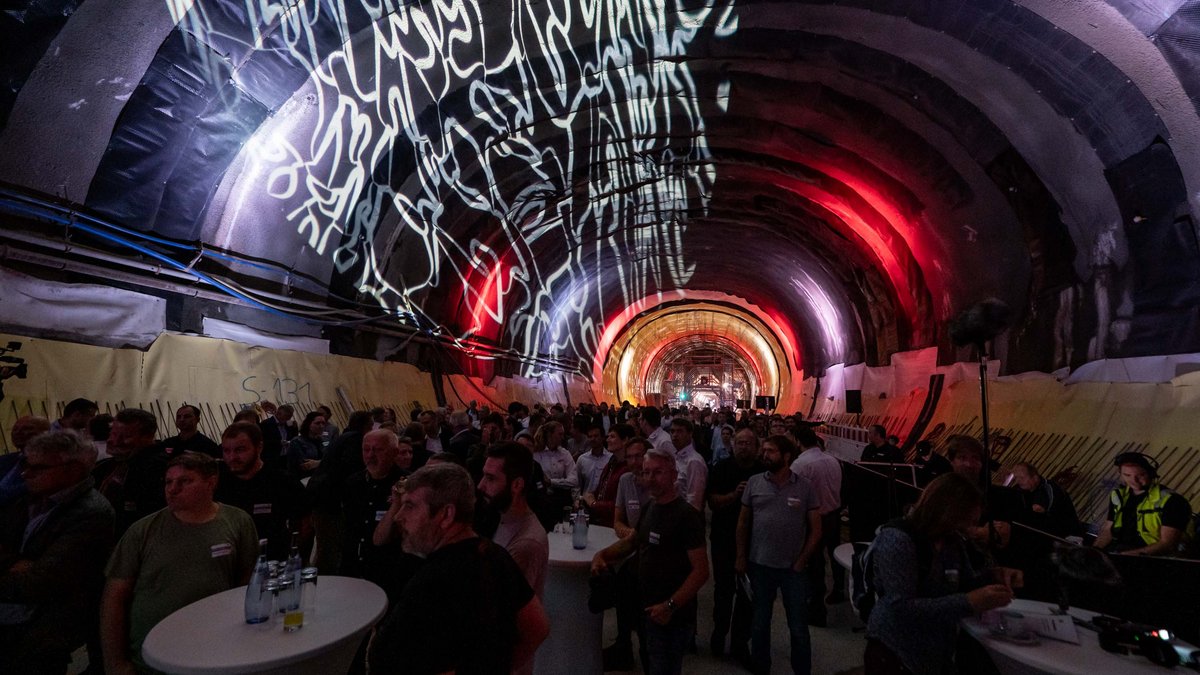 Ganz schön voll war es in der Röhre. 