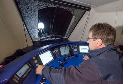 Digitalisierung im Lokführerstand. Foto: Joachim E. Röttgers