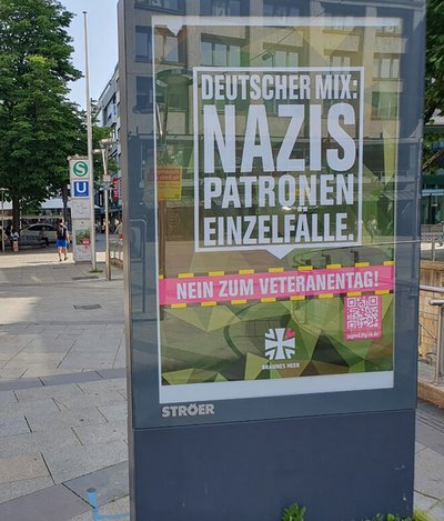 Adbustung auch in Stuttgart. Foto: DFG-VK-Jugend