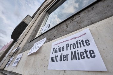 Protest in Stuttgart: gegen Leerstand und Mietenwahnsinn