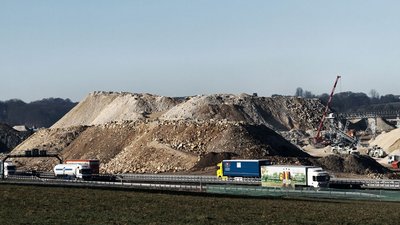 Abraumberge auf der Alb.