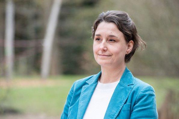 Sandra Detzer, die Grüne Landesvorsitzende. 