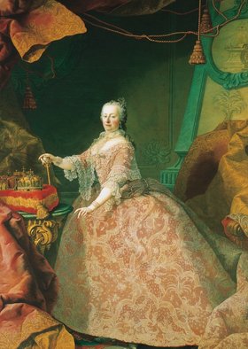 So viele Kronen, so viel Macht: Maria Theresia. Gemälde: Martin van Meytens