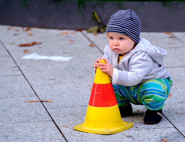 Die 16 Monate alte Merle ist auch dabei. 